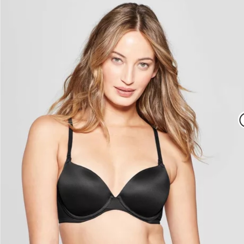 Auden Black Nursing Full Coverage T-Shirt Bra Size 34D